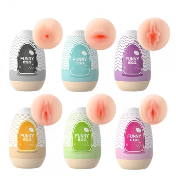 Funny Egg Masturbador Masculino Formato de Ânus em Cyberskin Vip Mix - Image 2